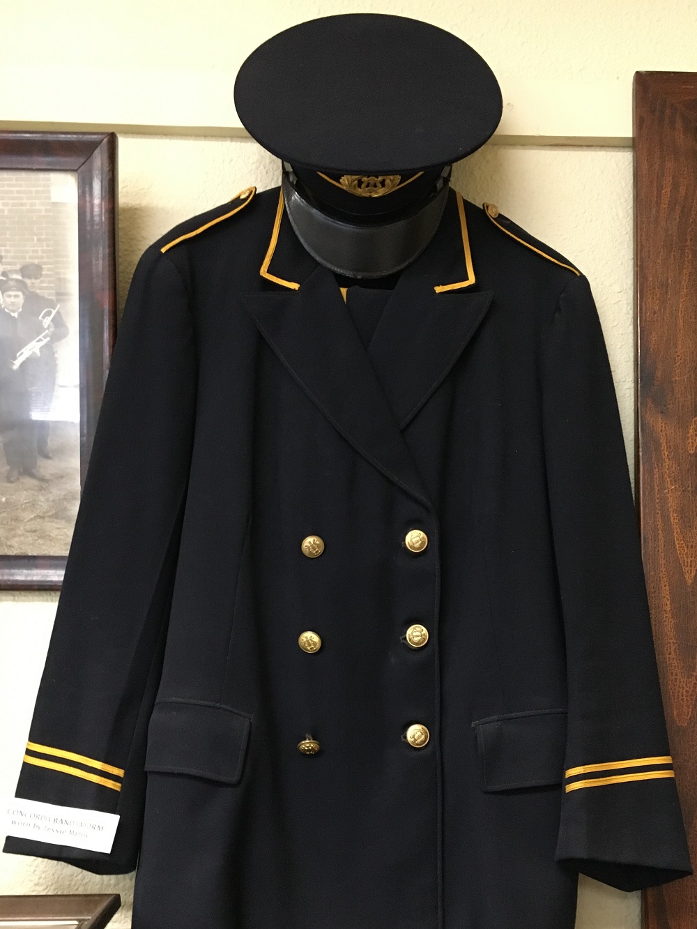 Tessie Marten’s Concordia Municipal Band uniform